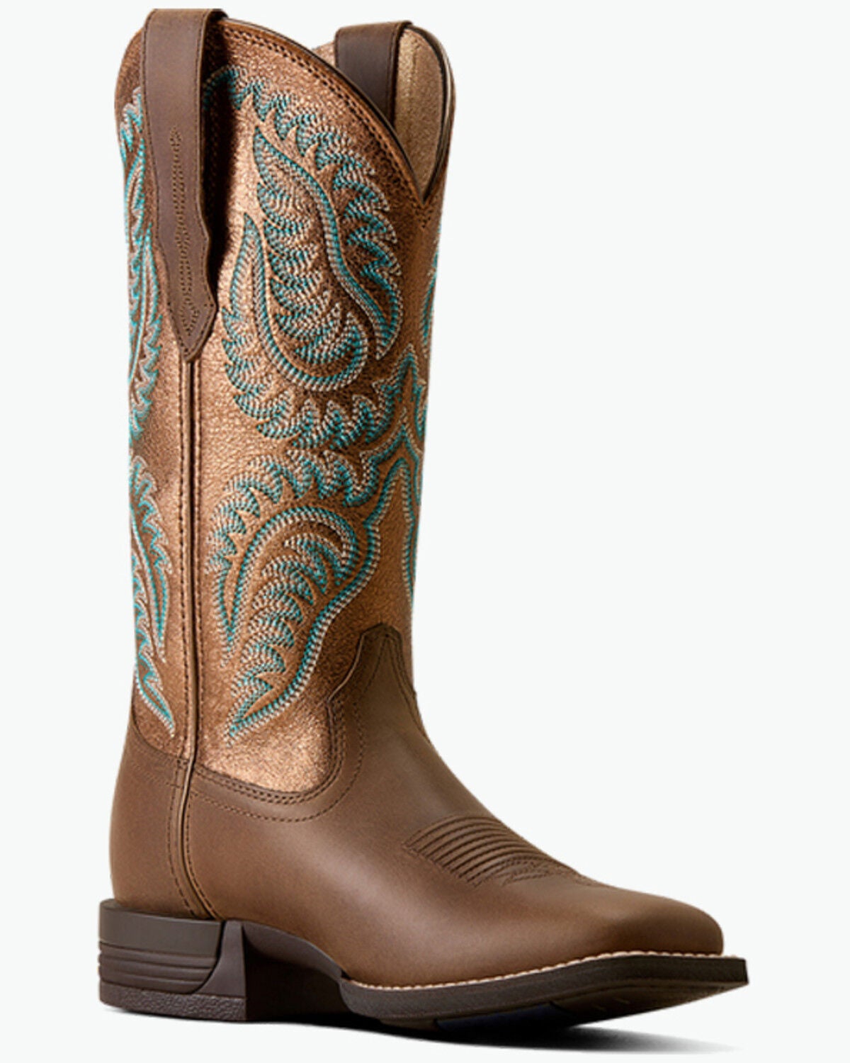 Image #1 - Ariat Women's Cattle Caite Performance Western Boots - Broad Square Toe, Brown, hi-res