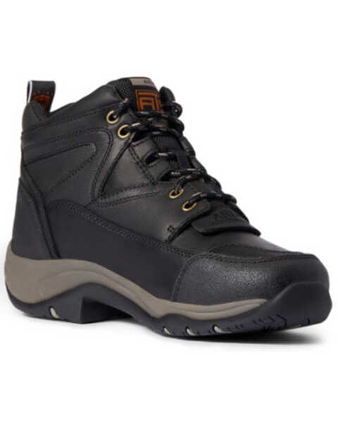 Image #1 - Ariat Women's Terrain H20 Full-Grain Waterproof Hiking Boot - Soft Toe , Black, hi-res