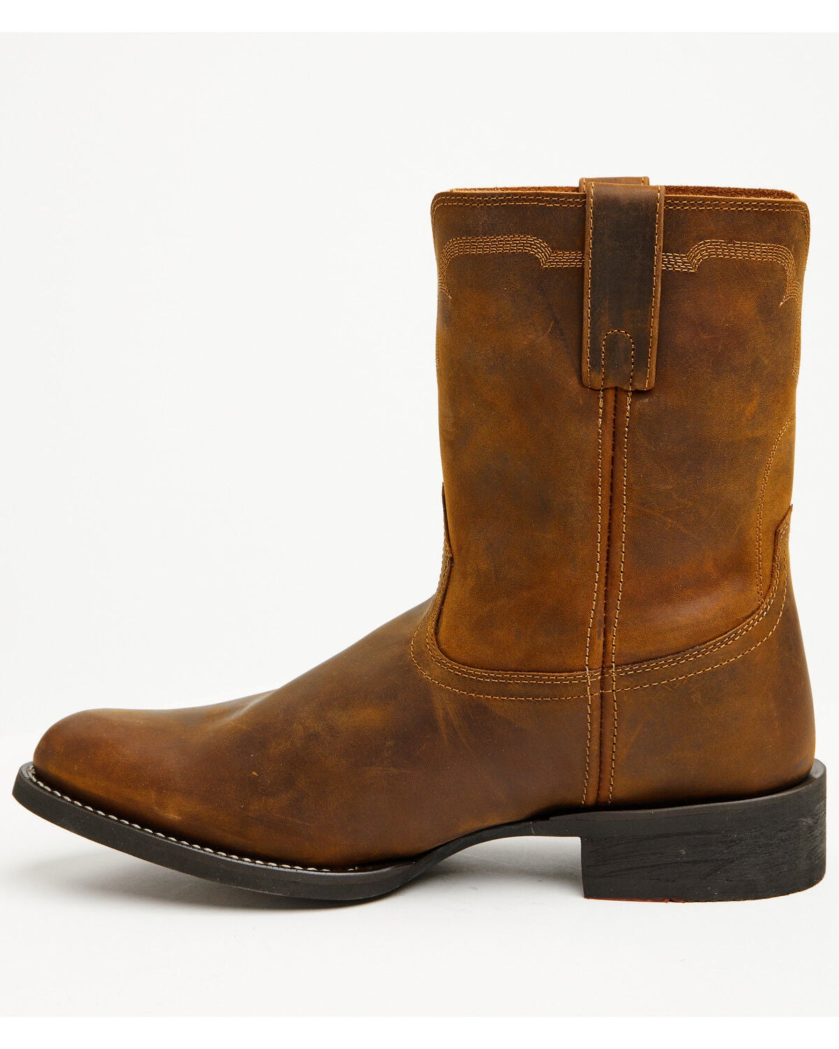 Image #3 - Laredo Men's Bravado Roper Performance Western Boots - Round Toe, Brown, hi-res