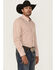 Image #2 - RANK 45® Men's Desert Walk Southwestern Print Long Sleeve Button-Down Stretch Western Shirt, Caramel, hi-res