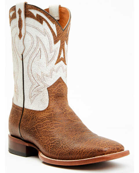 Image #1 - Cody James Men's Ozark Western Boots - Broad Square Toe, Off White, hi-res