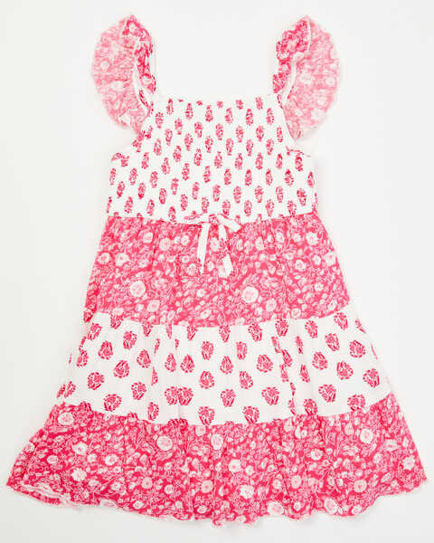 Sugar California Toddler Girls' Floral Print Dress , Pink, hi-res
