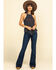 Kimes Ranch Women's Dark Wash Jennifer High Rise Wide Flare Jeans, Blue, hi-res