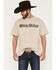 Image #1 - Willie Nelson Men's Silhouette Short Sleeve Graphic T-Shirt, Natural, hi-res
