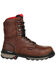 Image #2 - Rocky Men's Rams Horn Waterproof Work Boots - Soft Toe, Dark Brown, hi-res