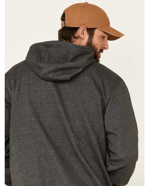 Image #6 - Carhartt Men's Loose Fit Midweight Logo Sleeve Graphic Hooded Sweatshirt - Big & Tall, Medium Grey, hi-res
