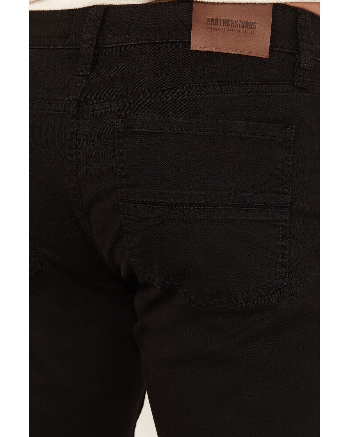 Image #4 - Brothers and Sons Men's Canyon Road Slim Fit Tapered Stretch Denim Jeans, Black, hi-res