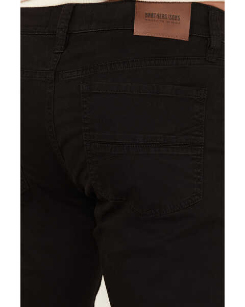 Image #4 - Brothers and Sons Men's Canyon Road Slim Fit Tapered Stretch Denim Jeans, Black, hi-res