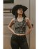 Image #1 - Idyllwind Women's Rhett The West Was Wild Graphic Rib Knit Tank, Black, hi-res