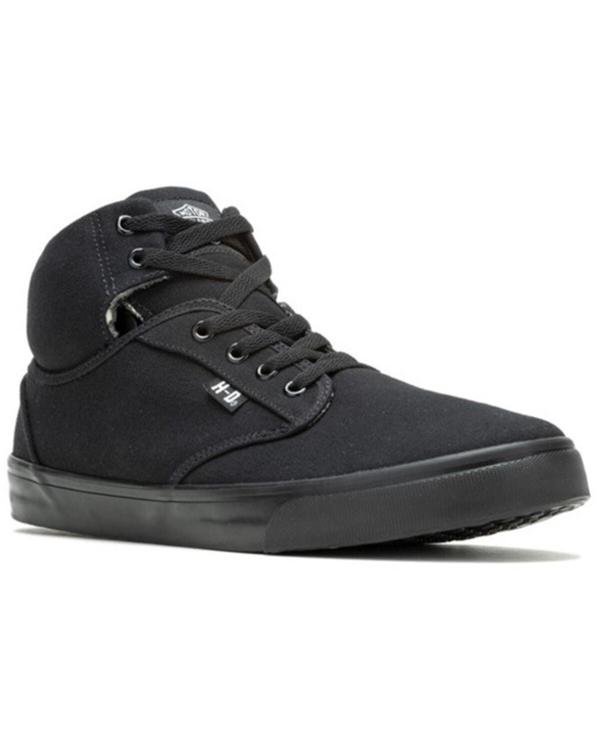 Harley Davidson Men's Wrenford Casual Motorcycle Sneakers, Black, hi-res