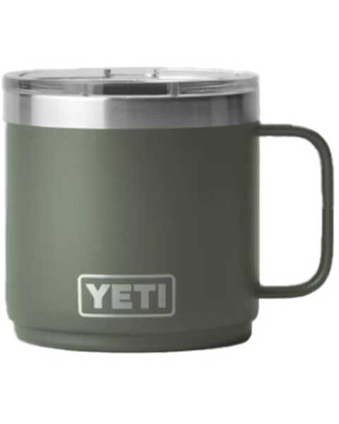 Yeti Rambler® 14oz Stackable Mug with MagSlider™ Lid , Green, hi-res