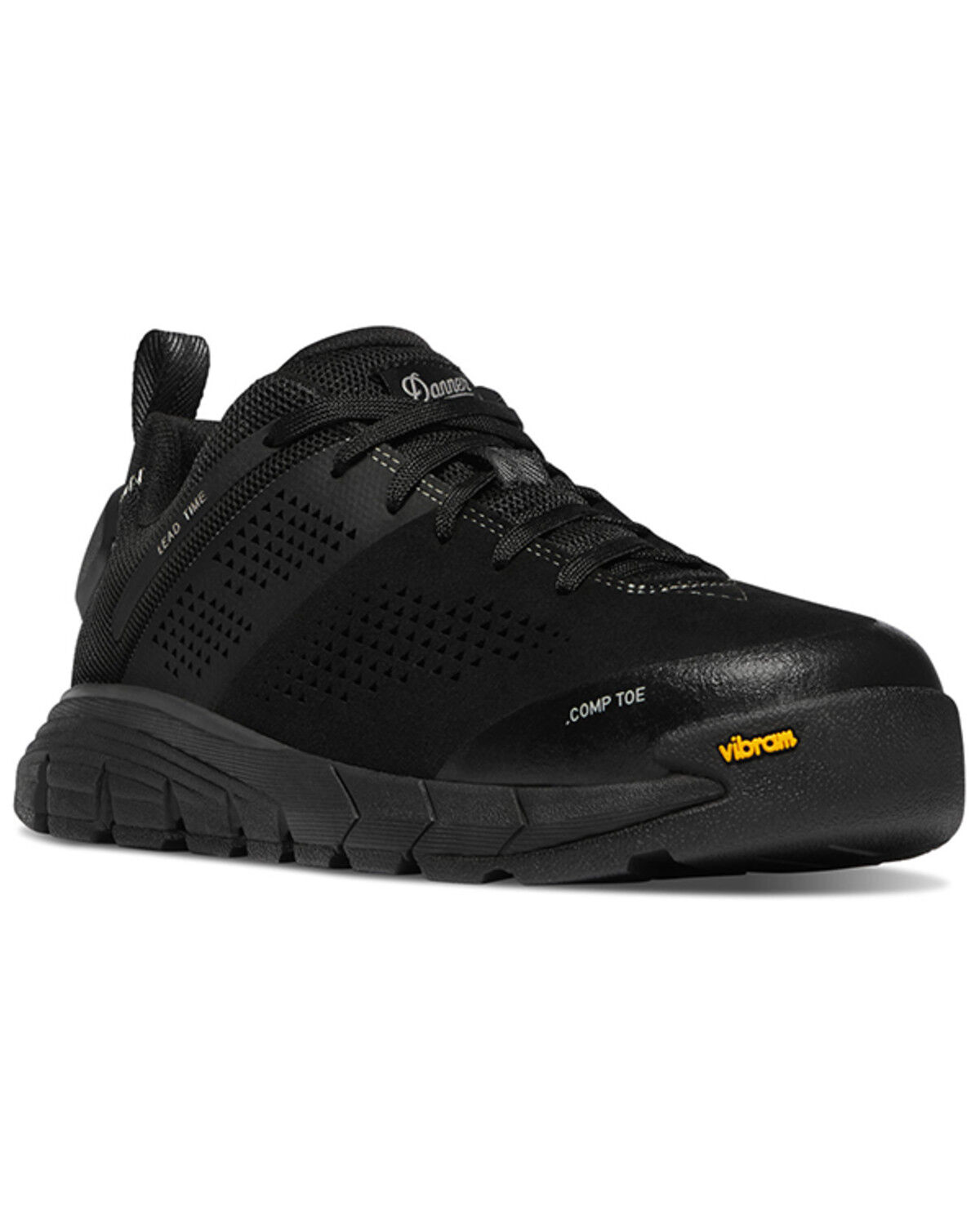 Image #1 - Danner Women's Lead Time 3 Work Shoes - Composite Toe, Black, hi-res