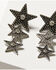 Image #2 - Idyllwind Women's 3-tier Star Gloryland Earrings, Silver, hi-res