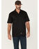 Image #1 - Dickies Men's Flex Twill Relaxed Short Sleeve Button-Down Work Shirt, Black, hi-res