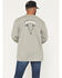 Image #1 - Carhartt Men's FR Loose Fit Lightweight Long Sleeve Graphic Work Shirt, Grey, hi-res