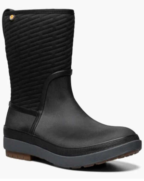 Bogs Women's Crandall II Mid Winter Work Boots - Soft Toe, Black, hi-res