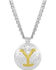 Montana Silversmiths Women's The Dutton Y Yellowstone Necklace, Silver, hi-res