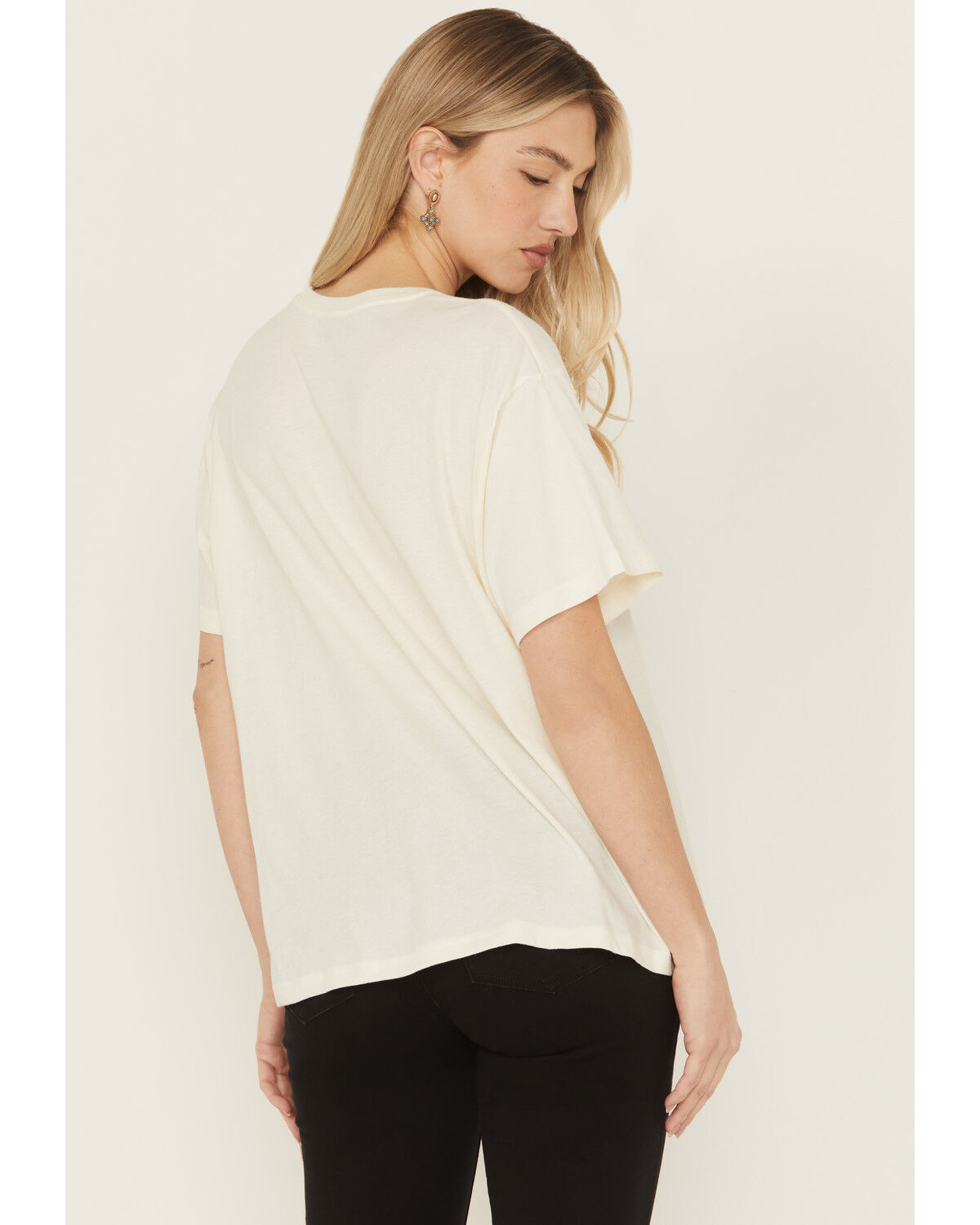 Image #4 - Wrangler Women's Long Live Short Sleeve Graphic Tee, White, hi-res