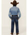 Image #3 - Wrangler Retro Little Boys' Troxler Dark Wash Relaxed Bootcut Stretch Denim Jeans, Blue, hi-res