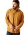 Image #1 - Ariat Men's Jurlington Retro Fit Solid Long Sleeve Snap Western Shirt, Mustard, hi-res