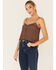 Image #4 - Patrons of Peace Women's Tawny Tile Print Neck Line Cami, Rust Copper, hi-res