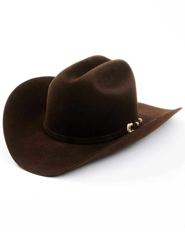 Larry Mahan Men's 30X Opluento Premium Wool Felt Western Hat - Brown, Brown, hi-res