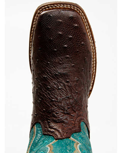 Image #6 - Dan Post Men's Exotic Full-Quill Ostrich Western Boots - Broad Square Toe, Rust Copper, hi-res