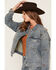 Image #2 - Shyanne Women's Medium Wash Luna High Rise Spirit Flare Stretch Denim Jeans, Medium Wash, hi-res