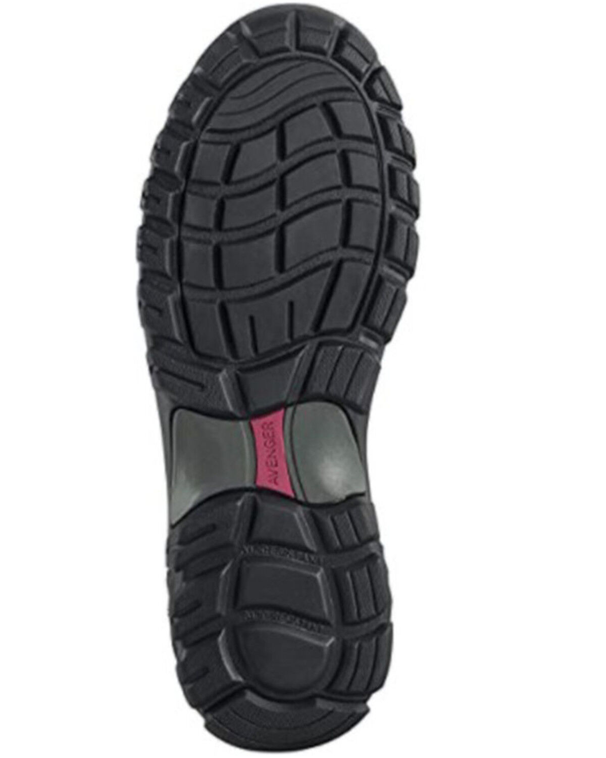 Image #6 - Avenger Women's Flight Brown Work Shoes - Alloy Toe, Brown, hi-res