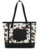 Image #2 - Wrangler Women's Cow Print Tote Bag, Black, hi-res