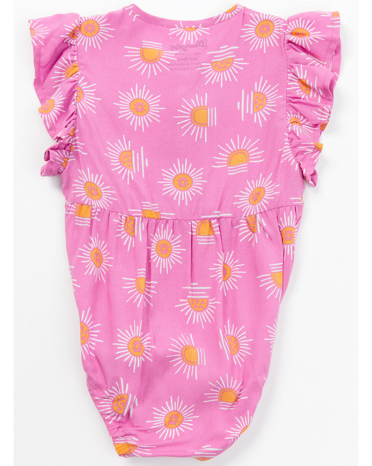 Image #3 - Wrangler Infant Girls' Sunburst Print Onesie, Pink, hi-res