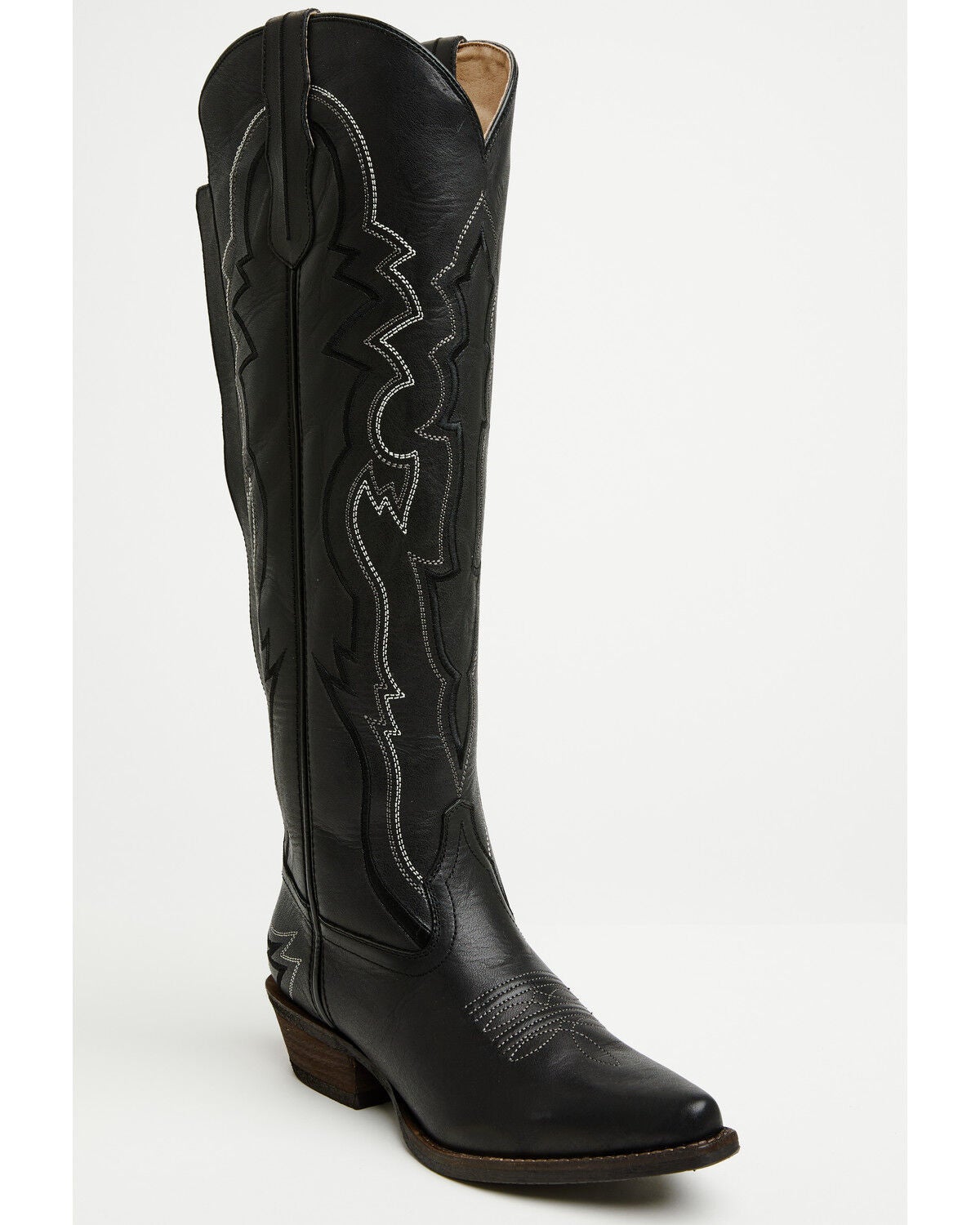 Image #1 - Shyanne Women's Leah Tall Western Boots - Snip Toe, Black, hi-res