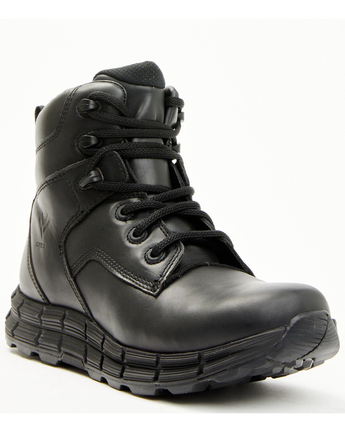 Hawx Men's 6" Lace-Up Work Boots - Soft Toe, Black, hi-res