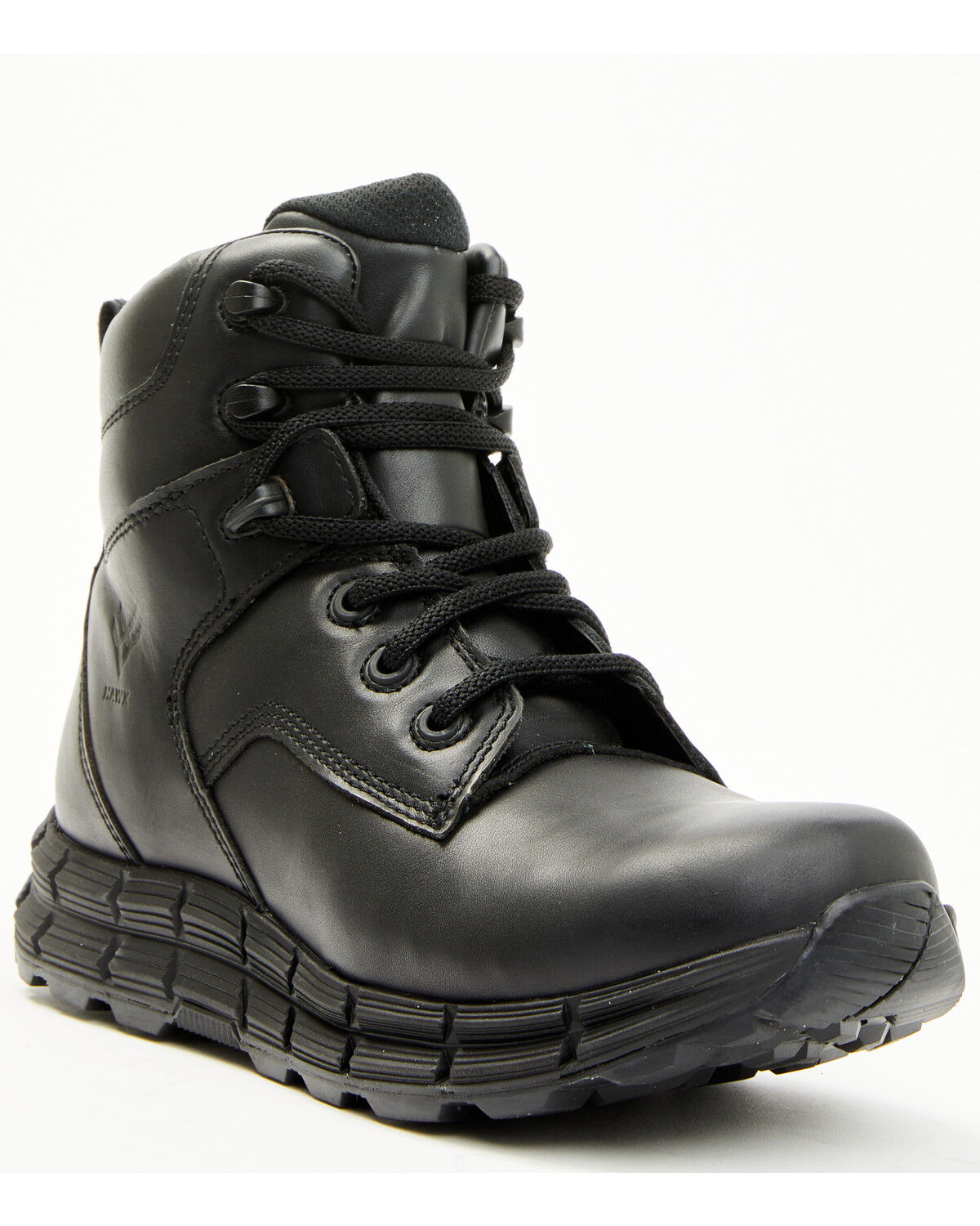 Image #1 - Hawx Men's 6" Lac-Up Work Boots - Soft Toe, Black, hi-res
