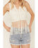 Image #3 - Shyanne Women's Embroidered Eyelet Fringe Vest, White, hi-res