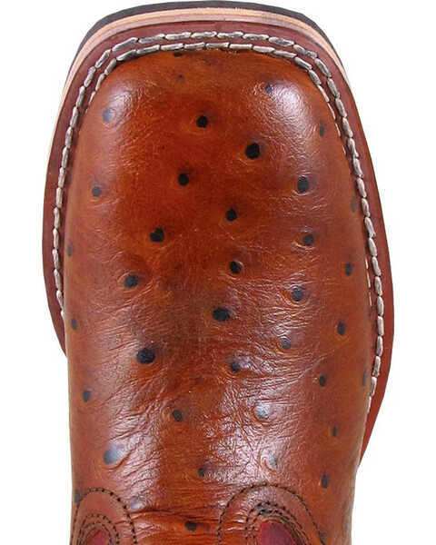 Image #2 - Smoky Mountain Boys' Cheyenne Crackle Boots - Broad Square Toe, Cognac, hi-res