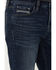 Image #2 - Brothers and Sons Men's Diamond Back Dark Wash Stretch Slim Straight Jeans, Dark Wash, hi-res