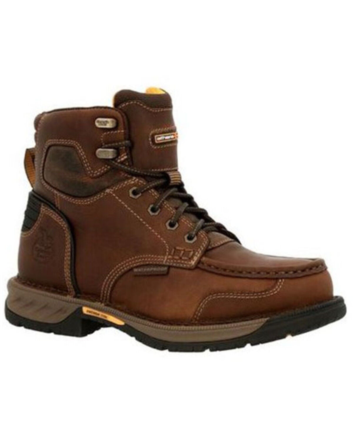 Georgia Boot Men's Athens 360 Waterproof Work Boots - Steel Toe, Brown, hi-res