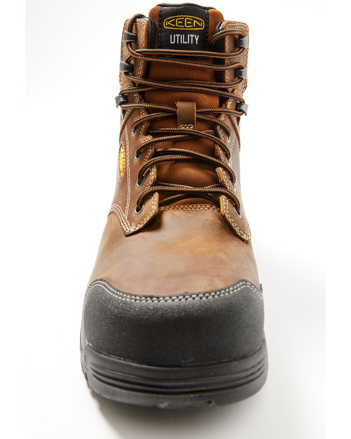 Image #4 - Keen Men's 6" Evanston Waterproof Work Boots - Carbon Toe, Black, hi-res