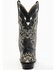 Image #5 - Corral Men's Exotic Python Skin Inlay Western Boots - Snip Toe, Black/white, hi-res
