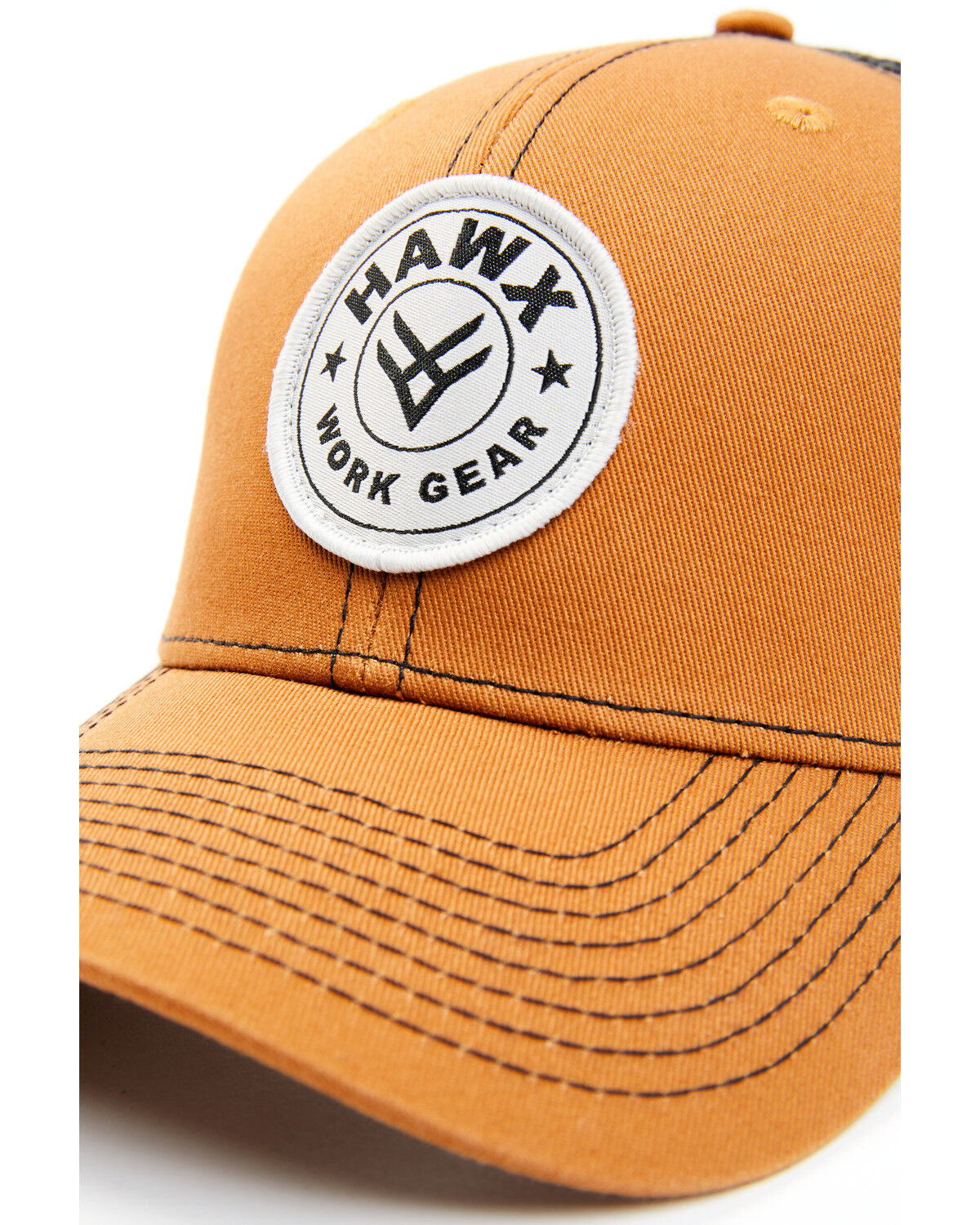 Image #2 - Hawx Men's Circle Logo Patch Ball Cap, Pecan, hi-res