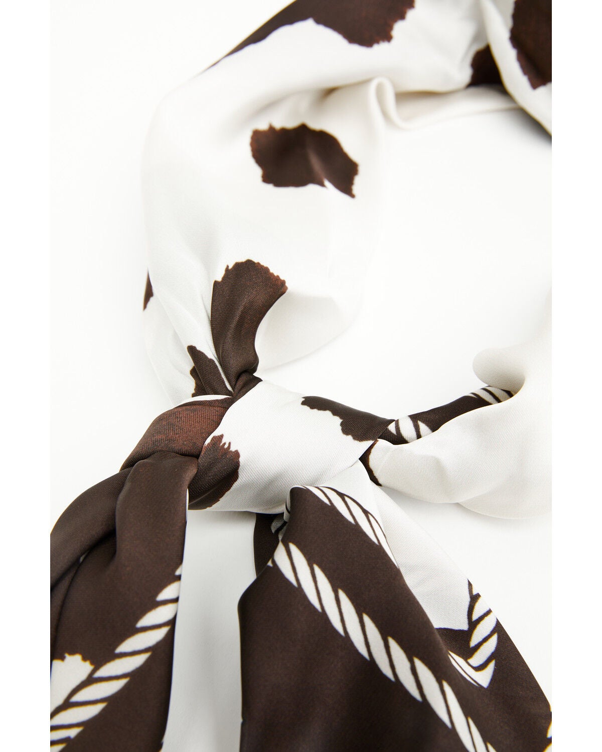 Image #3 - Idyllwind Women's Mona Southwest Cow Print Oversized Wild Rag, Brown, hi-res