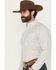 Image #2 - Ariat Men's William Geo Striped Print Long Sleeve Button-Down Western Shirt, White, hi-res
