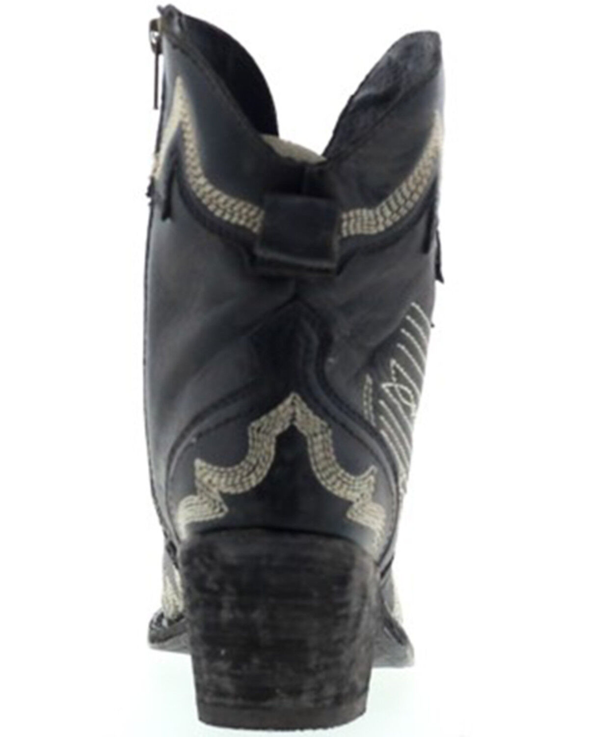 Image #5 - Liberty Black Women's Side Bug & Wrinkle Mosel Short Western Boots - Snip Toe, Black, hi-res