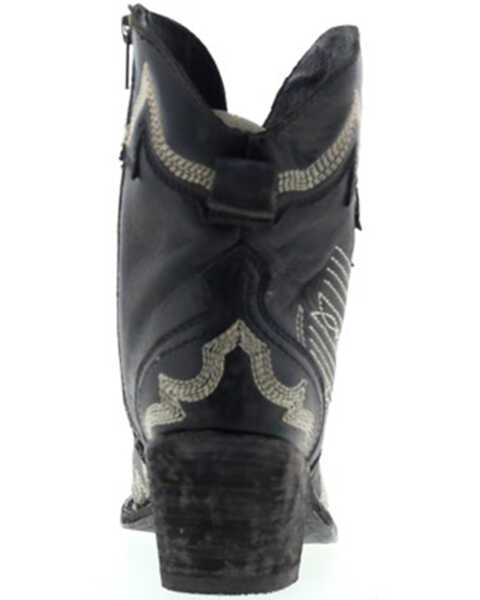 Image #5 - Liberty Black Women's Side Bug & Wrinkle Mosel Short Western Boots - Pointed Toe, Black, hi-res
