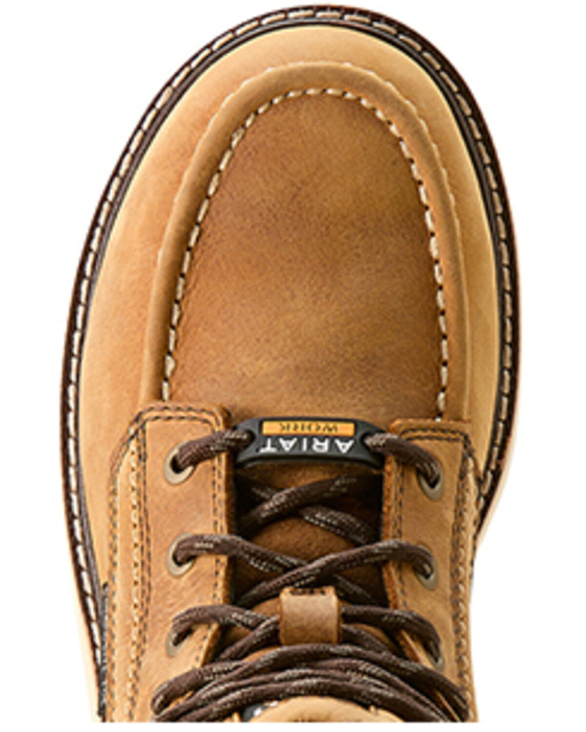 Image #4 - Ariat Women's 6" Rebar Wedge Waterproof Moc Work Boots - Composite Toe, Brown, hi-res