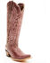 Image #1 - Circle G Women's Embroidered Tall Western Boots - Snip Toe, Pink, hi-res