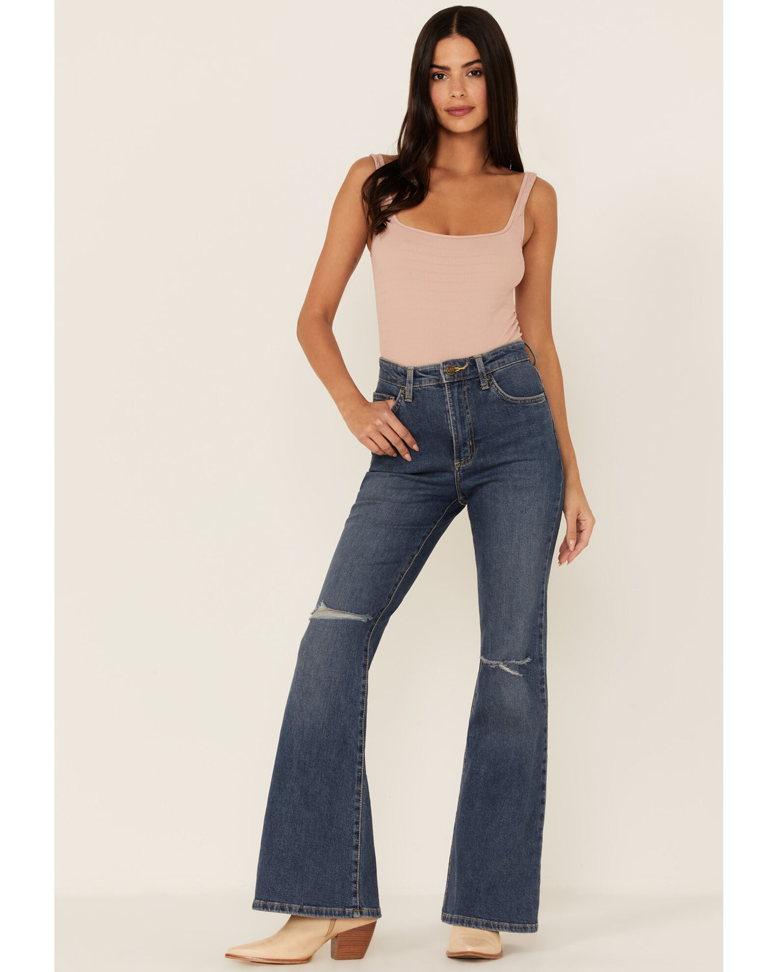Lee flared jeans top