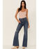 Image #1 - Lee Women's Fast Lane Vintage Modern High Rise Flare Jeans, Blue, hi-res