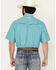 Image #4 - Wrangler Men's Solid Short Sleeve Snap Performance Western Shirt - Tall, Turquoise, hi-res